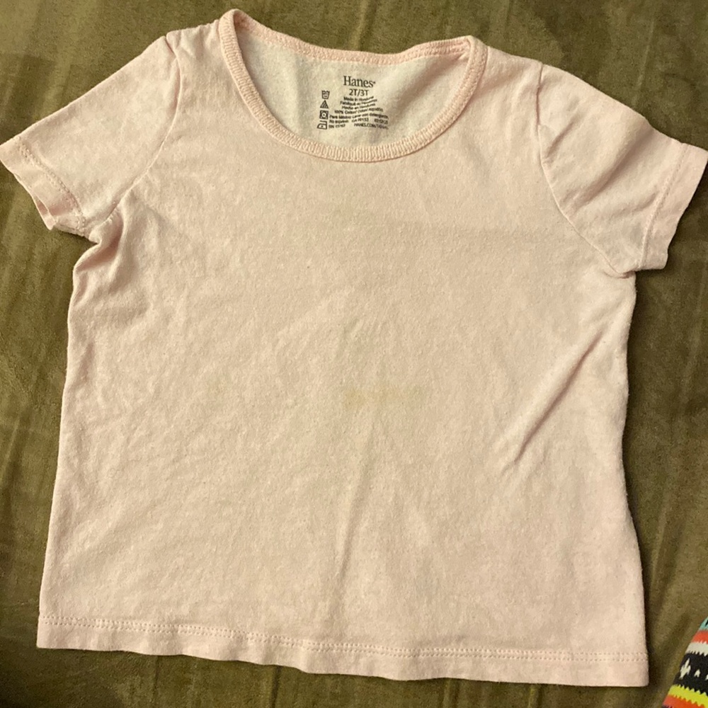 Girls light pink Tee shirt